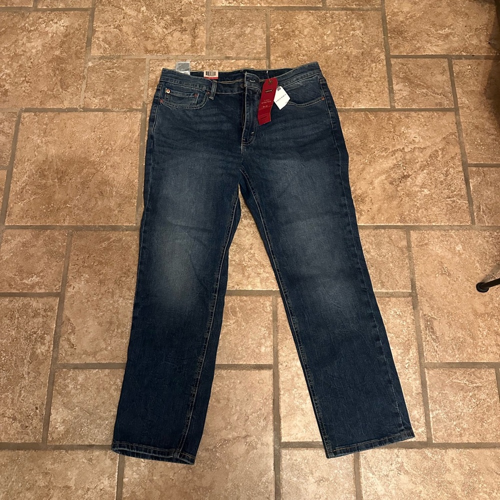 Levi's Dark Blue Straight Jeans for Men